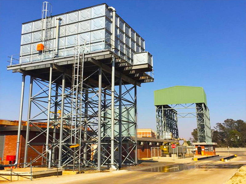 Wholesale metal workshops and garages Factories Pricelist –  Hot-Dip Galvanized Elevated Steel Water Tank Tower  – Borton