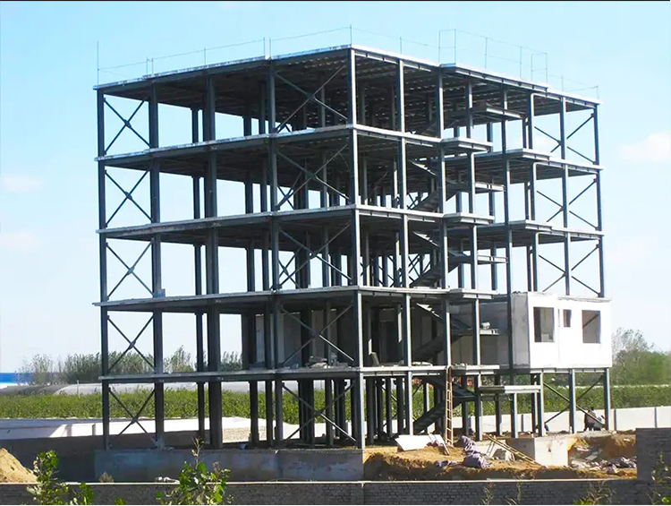 Multi-storey Steel Frame Prefab Office Building Construction