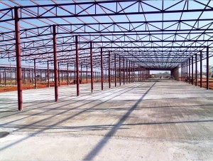 Prefab steel structure frame  construction warehouse