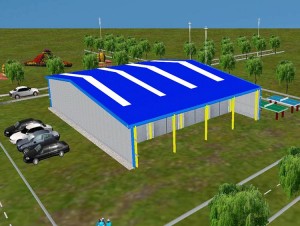Europe Style For Steel Metal Workshop - Prefabricated Steel Structure Equipment Storage Warehouse For Ireland  – Borton