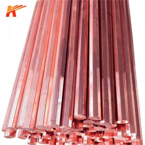 Copper Hexagon Rod Supplier C1011 C1020 C1100 Copper Rod
