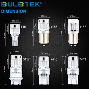 BULBTEK 1445 Modul LED Mobil Bohlam LED Otomatis Lampu Interior Tambaga PCB Non-polaritas Pola Cahaya Alus Lampu LED Otomatis