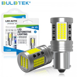 BULBTEK 2016 Super Canbus 21W LED Turn Light Bulb T25 T20 S25 No Fan No Noise LED Light Bulbs 7440 7443 W21W W21/5W LED Car Lamp