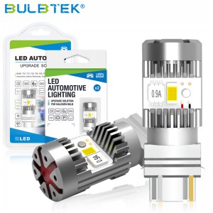 BULBTEK 3570 LED Bulb S25 T20 T25 Auto Lighting 23W Super Canbus 6000K 6500K LED Car Bulb 1156 BA15S BAU15S LED Turn Light Bulbs