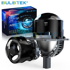 BULBTEK AD04 250W 18000 LM Biled Projector Lens Lossless Installation H4 H7 9005 9006 Retrofit 3Inch Double Beam LED Projector