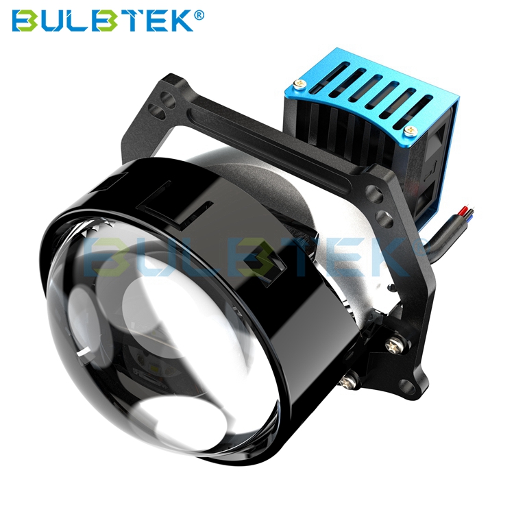 China BULBTEK AD32 300W High Beam Low Beam 6000k 6500k Car BiLED 3.0 Inch  Headlight Lens 30000LM Bi LED Projector Lens Manufacture and Factory