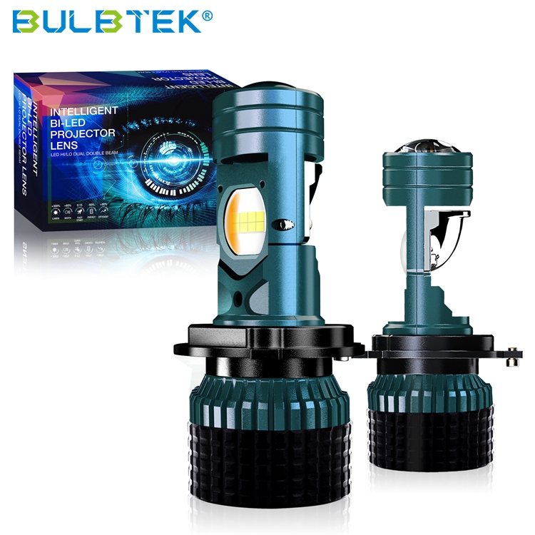 BULBTEK AM12 High Power 300W 30000 LM Bi LED Projector Lens H4 9003 HB2 High Low Beam Auto LED Bulb Car Headlight Featured Image