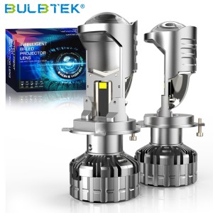 BULBTEK AM13 High Power LED Headlight 300W 30000 LM H4 Auto Bulb 9003 Dual LED Bulb HB2 BILED Projector Lens Auto Headlight