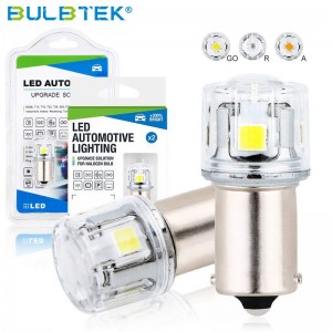 BULBTEK SMD3030-3 Mobil LED Reverse Bulb LED Turn Signal Light T10 194 C5W Festoon Lamp Auto LED Bulb