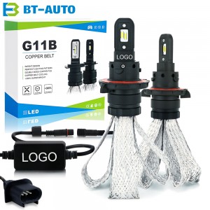 BT-AUTO G11B Fanless Universal LED Headlight Bulb 18 Months Warranty Wholesale CANBUS LED Bulb Car Headlamp