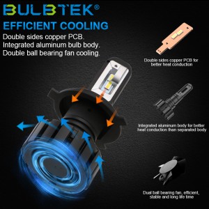 BULBTEK G11F супер тод LED гэрлийн чийдэн H1 H3 H4 H7 H11 9005 OEM ODM машины гэрлийн чийдэн үйлдвэрлэгч