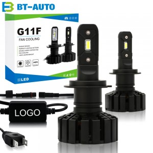 BT-AUTO G11F Super Bright LED Headlight Bulb H1 H3 H4 H7 H11 9005 OEM ODM Car Headlight Bulb Manufacturer