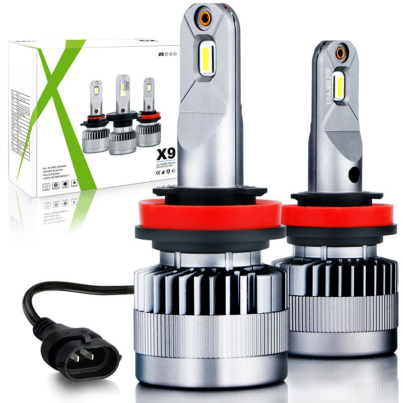 Wholesale High Quality H11 Led Headlight Bulb Factory –  X9 All In One Car LED Headlight Bulb Fan Cooling Type and Built in Driver With Stable Power – Bulletek
