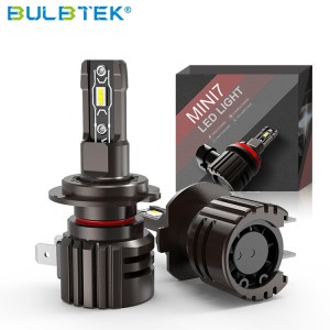 BULBTEK Mini7 Plug and Play Wholesale H7 H11 9005 9006 Auto Headlight Bulb 100 Watts 10000LM HB3 HB4 Car headlights CANBUS LED Bulb