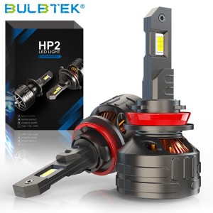 BULBTEK HP2 Car LED Headlight H1 H4 H7 H11 Big Power 300W LED Headlight Bulb 9005 9006 9012 30000 Lumen LED Lighting For Cars