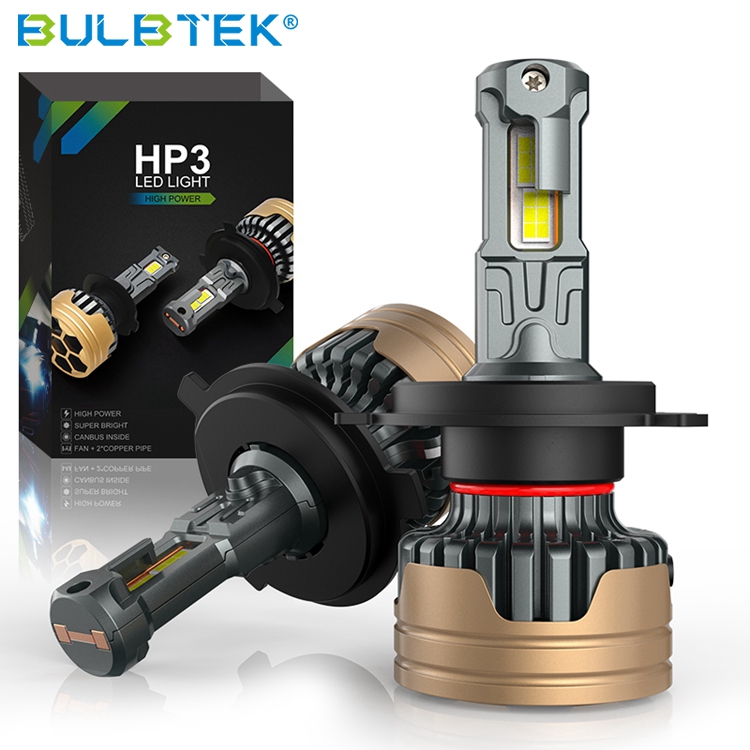 BULBTEK HP3 LED H4 led Light 12V 24V Lamp H1 H3 H7 H11 H13 9004 9005 9006 9012 300W Car LED Headlight Bulb 30000Lumen Auto Bulb Featured Image