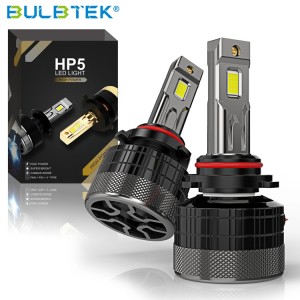 BULBTEK HP5 Wholesale Auto LED Light H1 H4 H7 H11 9005 9006 9012 CANBUS LED Bulb Fan Cooling 9005 9006 9012 12V 24V Car Headlight Lamp Bulb