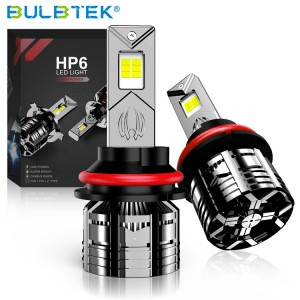 BULBTEK HP6G High Power 220W 18000LM Super Bright CANBUS Decode LED Headlight Bulb H1 H4 H7 H11 H13 9005 9006 9012 Auto LED