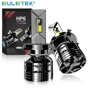 BULBTEK HP6G High Power 220W 18000LM Super Bright CANBUS Decode LED Headlight Bulb H1 H4 H7 H11 H13 9005 9006 9012 Auto LED
