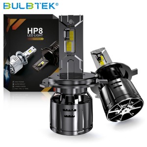 BULBTEK HP8G High Power LED Luces Luz 200W 13200LM H1 H4 H7 H13 Car CANBUS Lighting 9004 9007 9005 9006 9012 Headlight Bulb