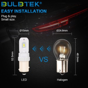 BULBTEK W1-1860 Car Led Bulbs Auto Led Fog Light H1 H3 H4 H7 9005 9006 In Auto Led Lighting System