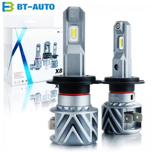 BT-AUTO X8 All In One Ukuran Halogen AUTO LED Headlight Bulb H1 H3 H4 H7 H11 9005 9006 9007 H13 LED Headlight