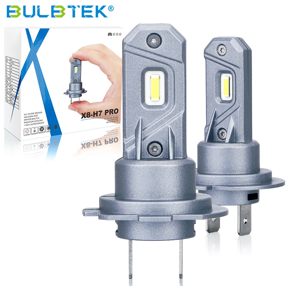 China OEM Car Led Light Bulb Headlight Suppliers –  BULBTEK X8 H7 Pro 360 LED Light Canbus Ampoule 6000K 6500K 100W Halogen Replacement Mini Auto Car Lamp LED Headlight Bulb For VW – B...
