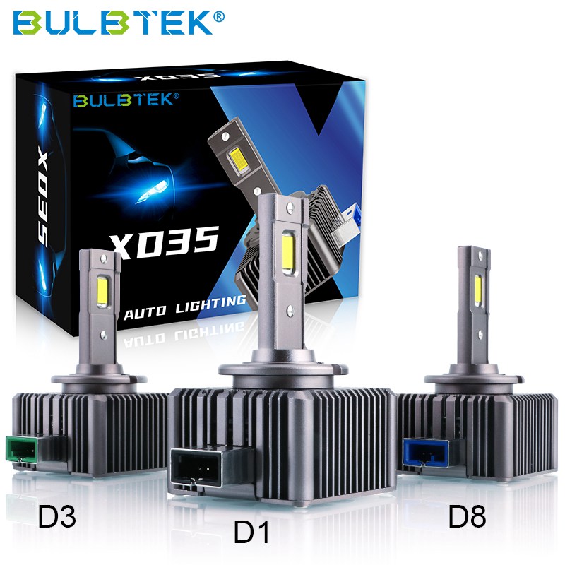 China BULBTEK XD35 Fan Auto Light 35W D1 D2 D3 D4 D5 D8 6000K 6500K CANBUS  Car LED Headlight Bulb Manufacture and Factory