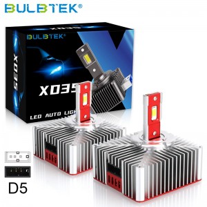 BULBTEK XD35 Ventilador Luz Automática 35W D1 D2 D3 D4 D5 D8 6000K 6500K CANBUS LED Lâmpada de farol de carro