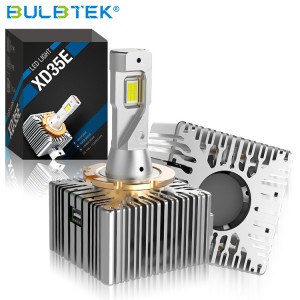 BULBTEK XD35E Car Headlight Bulbs D Series D1S D2S D3S D4S D5S D8S Luces High Power 100W LED Auto Headlight Bulb Lampada For Car