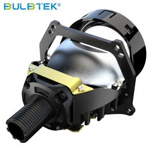 BULBTEK AD01 3 Inch H4 H7 9005 9006 Super Bright 15000LM 200W Auto Dual Double Beam Headlights HB3 HB4 Bi LED Projector Lens 3.0