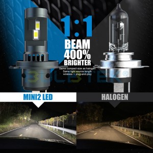 BULBTEK Mini2 150W LED Mini Headlight Bulb H4 H7 H11 Auto LED Head Light CANBUS Lamp Car Bombillas LED Auto Headlight Bulbs