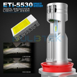 BULBTEK Mini1 Mini Size Headlight Bulb LED Voiture Automotive Light Focos Para Autos H4 H7 H11 High Beam 120W LED Headlight Bulb
