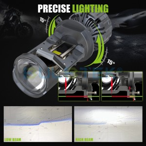 BULBTEK AM13 Bi LED Projector Lens 300W 30000 LM Auto LED Light H4 9003 HB2 Car Headlights Replacement 12v 24v Biled light