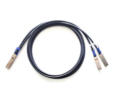 Satılır Yüksək Keyfiyyətli 400Gbps QSFP-DD - 2xQSFP56 Breakout DAC Kabel