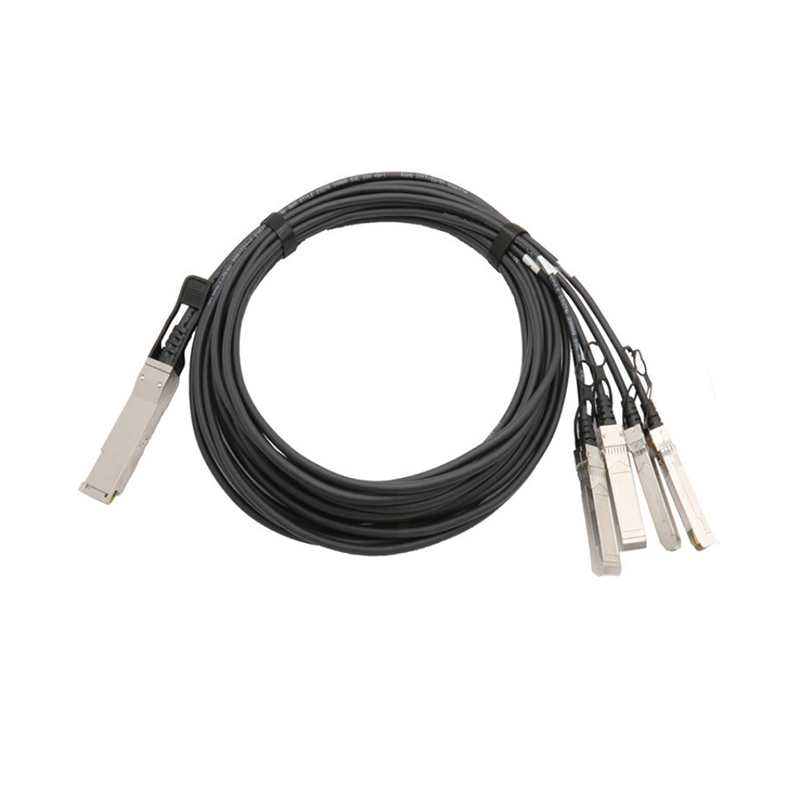 I-40G QSFP+I-Passive Breakout ye-DAC Cable (QSFP+ ukuya kwi-4 x SFP+)