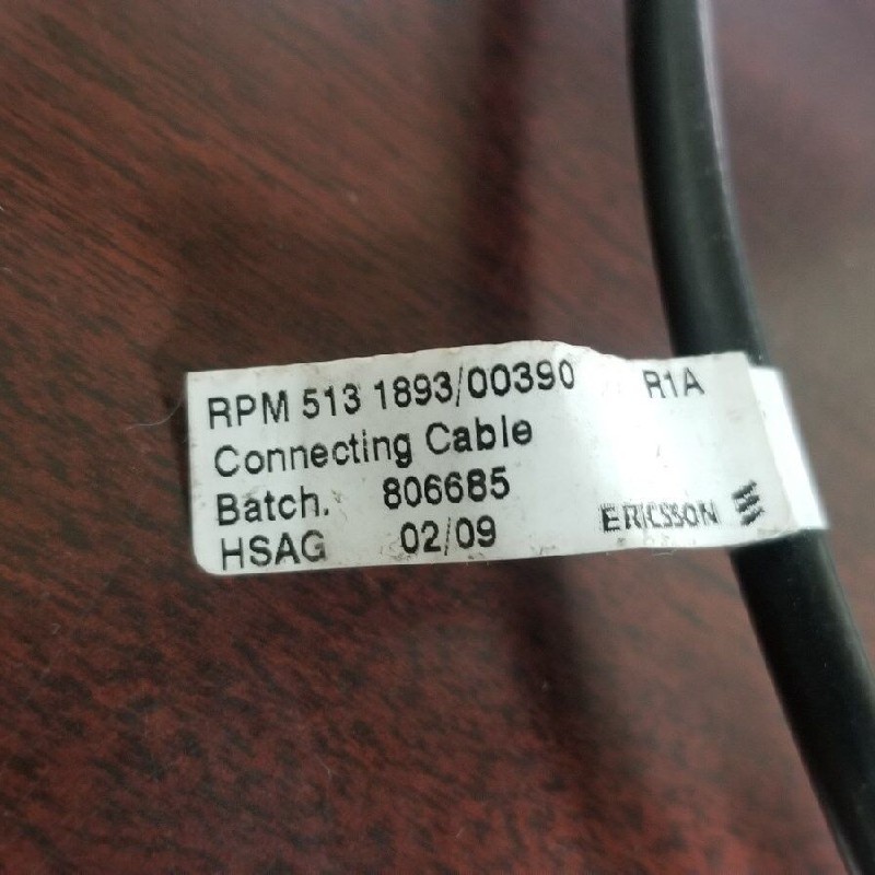 Ericsson RPM 513 1893/00390 Connection Cable