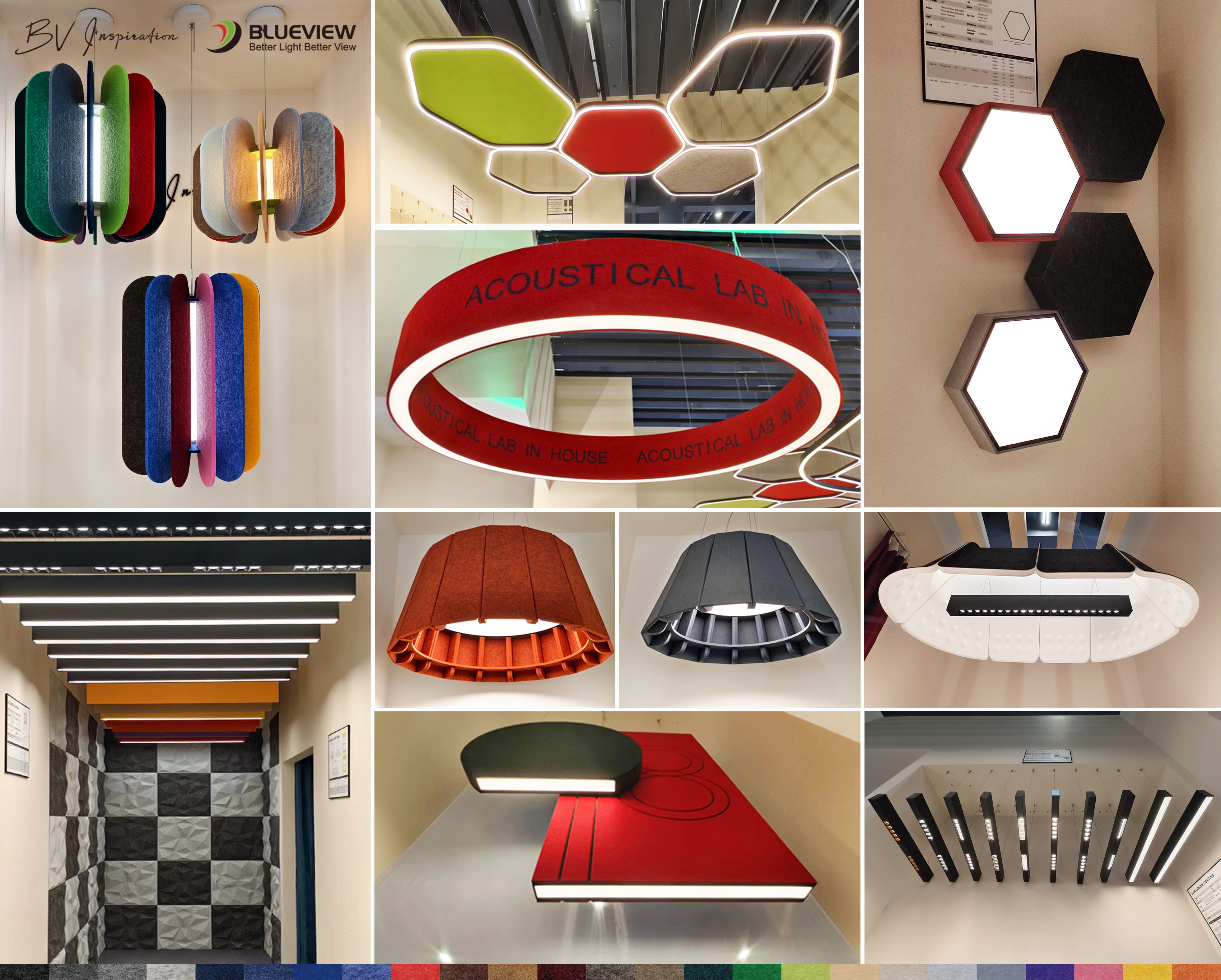 Our sound-absorbing lamp design Product Display