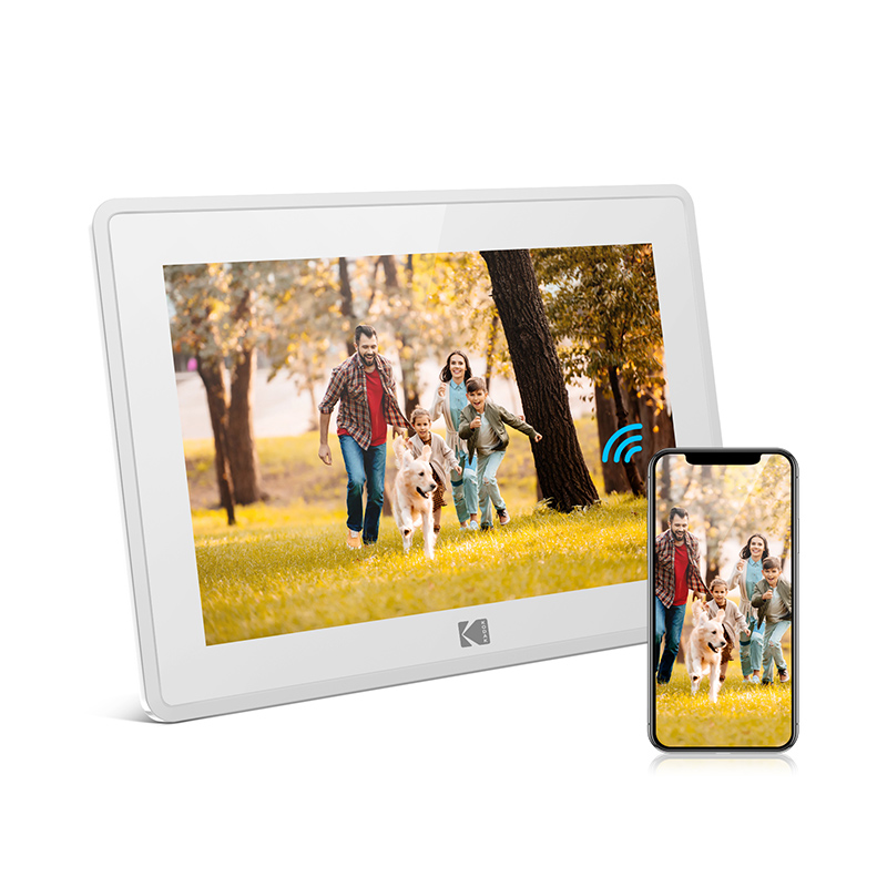 KODAK 10 Inch Touchscreen White Digital Photo Frame (1)