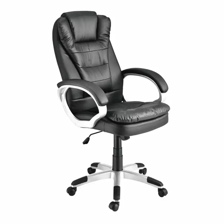 China Modern Secretary Desk Supplier –  Model: 4033 Big & High Back Rocking PU Leather Office Chair  – Baixinda Featured Image