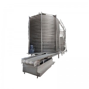 IQF Double Spiral Freezer for Seafood, Fish, Poultry, Meat