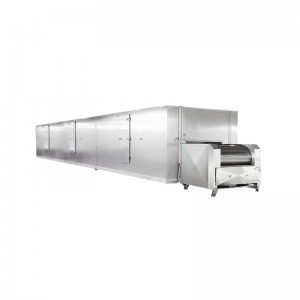 IQF Fluidized Bed Freezer for Masamba, Zipatso, Diced Products