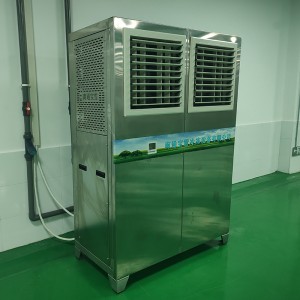 Priemyselná klimatizácia pre podlahové chladenie v továrni