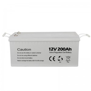 12V 200AH Colloid Batteri Gel Batteri