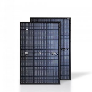 Pannello solare mono tutto nero da 415 W per il sistema solare sul tetto domestico