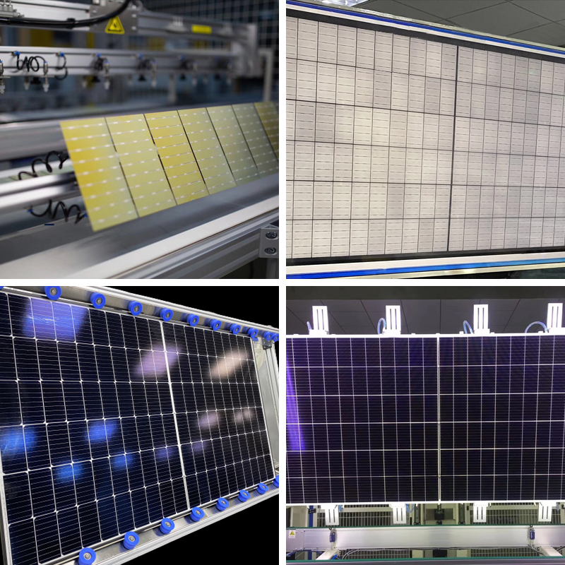 Meio painel fotovoltaico do painel solar 100KW 150KW do corte meio de 660W 670W 680W 210mm mono