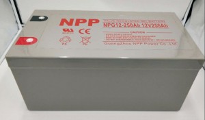 Gelová baterie řady NPG 12V 250Ah akumulační gelová baterie