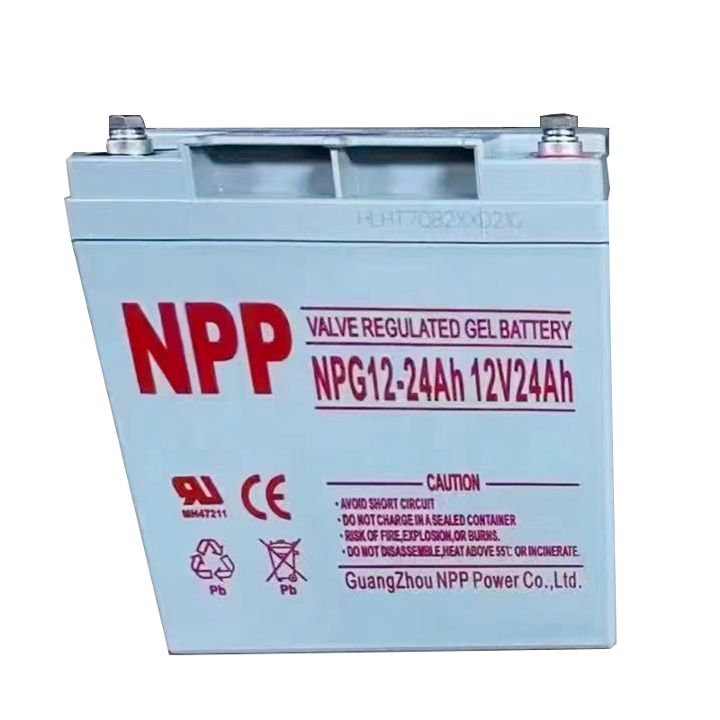 Batería de xel de almacenamento de enerxía da serie NPG de 12 V 24 Ah