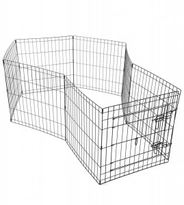 24″ 30″ 36″ 42″ 48″ Dog Playpen Metal Wire Crate Pet Puppy Fence Exercise Cage