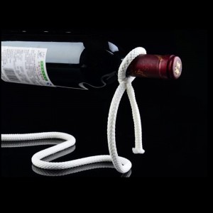 Novelty Magic Rope Wine Bottle Holder Floating Wine Bottle Rack/Holder